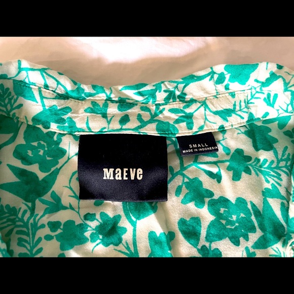 Anthropologie Maeve floral watercolor shirt - Picture 3 of 4